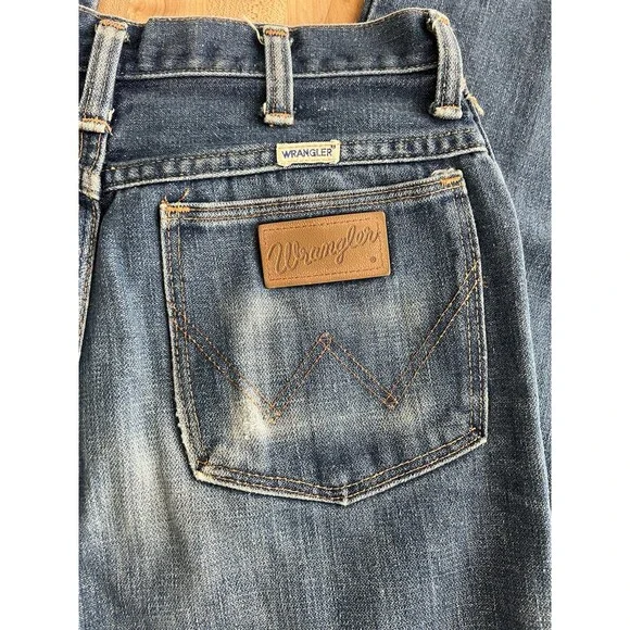 Vintage 70s Wrangler 945 Bootcut Jeans Talon Zipper Made in USA 29 x 33 - Picture 3 of 7